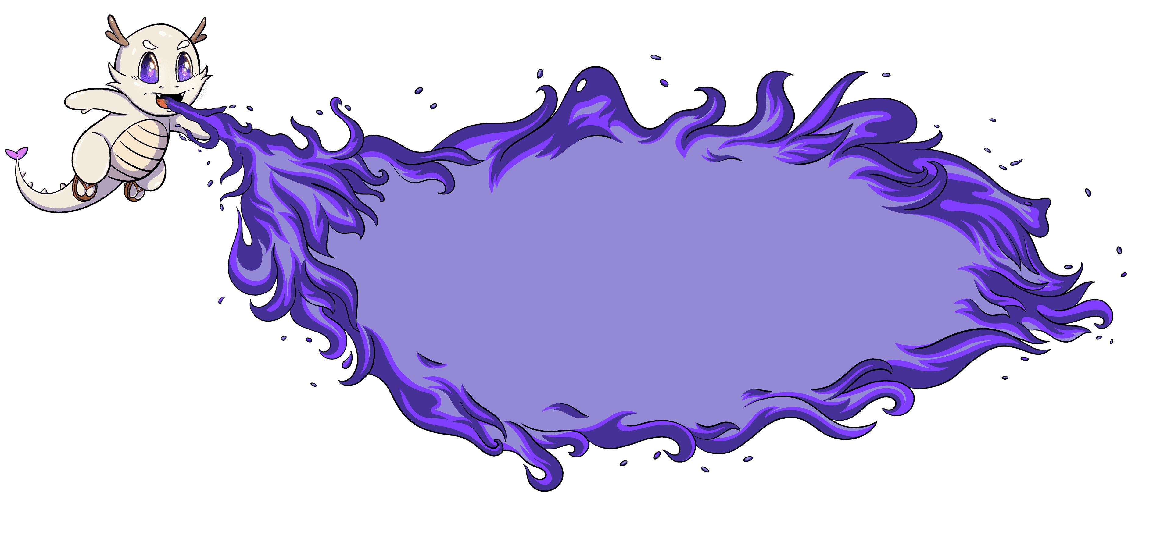 Dragon spitting fire